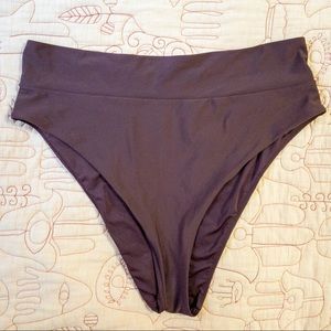 Aerie High Waisted High Cut Cheeky Bikini Bottoms